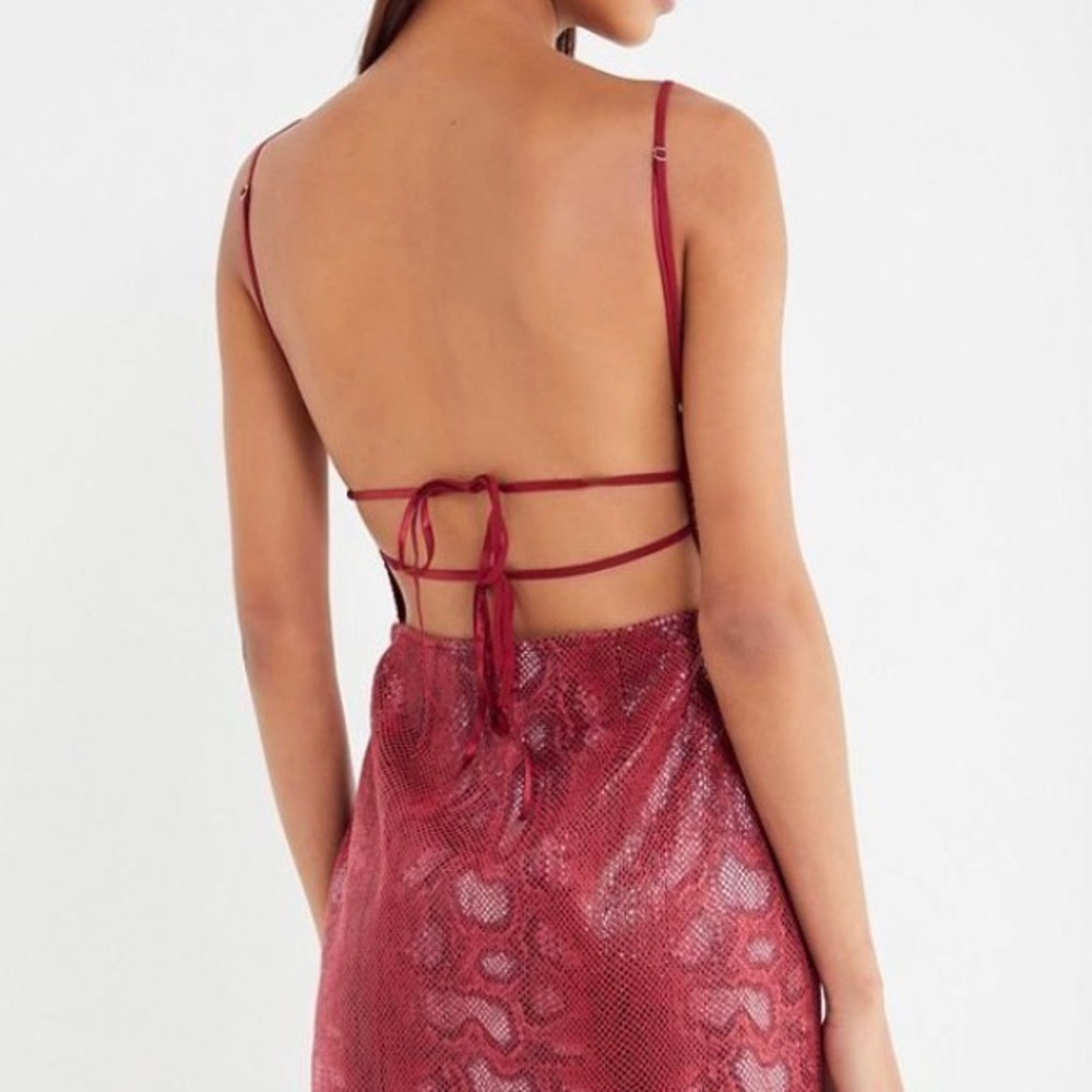 UO Snake Print Mini Dress